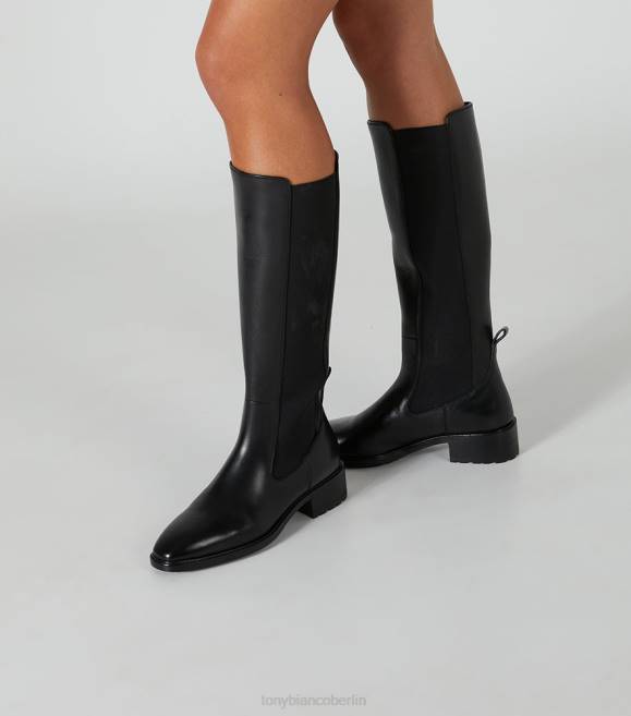 kniehohe Stiefel| de Tony Bianco Frauen Emrata-Kalbsstiefel schwarze Komo 4624430